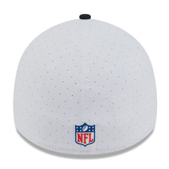 Houston Texans New Era 2025 NFL Training Camp 39THIRTY Flex Hat - White/Navy Hats