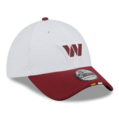 Washington Commanders New Era 2025 NFL Training Camp 39THIRTY Flex Hat - White/Burgundy Hats