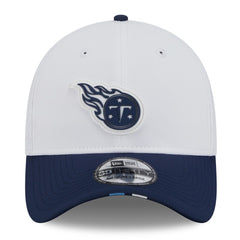 Tennessee Titans New Era 2025 NFL Training Camp 39THIRTY Flex Hat - White/Navy Hats