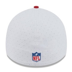 San Francisco 49ers New Era 2025 NFL Training Camp 39THIRTY Flex Hat - White/Scarlet Hats