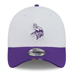 Minnesota Vikings New Era 2025 NFL Training Camp 39THIRTY Flex Hat - White/Purple Hats