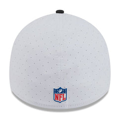 Las Vegas Raiders New Era 2025 NFL Training Camp 39THIRTY Flex Hat - White/Black Hats