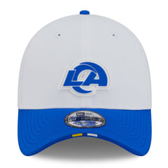 Los Angeles Rams New Era 2025 NFL Training Camp 39THIRTY Flex Hat - White/Royal Hats