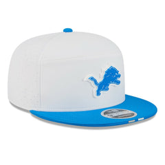 Detroit Lions New Era 2025 NFL Training Camp Split Panel 9FIFTY Snapback Hat - White/Blue Hats