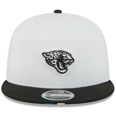 Jacksonville Jaguars New Era 2025 NFL Training Camp Split Panel 9FIFTY Snapback Hat - White/Black Hats