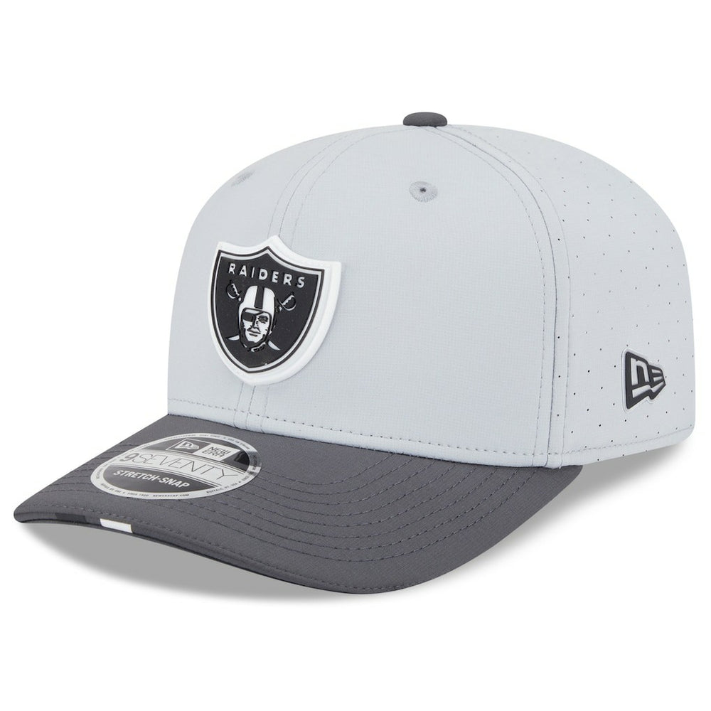 Las Vegas Raiders New Era 2025 NFL Training Camp 9SEVENTY Adjustable Hat - Gray/Graphite Hats