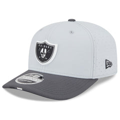 Las Vegas Raiders New Era 2025 NFL Training Camp 9SEVENTY Adjustable Hat - Gray/Graphite Hats