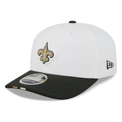 New Orleans Saints New Era 2025 NFL Training Camp 9SEVENTY Adjustable Hat - White/Black Hats