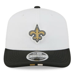 New Orleans Saints New Era 2025 NFL Training Camp 9SEVENTY Adjustable Hat - White/Black Hats