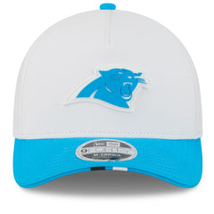 Carolina Panthers New Era 2025 NFL Training Camp A-Frame 9FORTY Adjustable Hat - White/Blue Hats