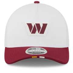 Washington Commanders New Era 2025 NFL Training Camp A-Frame 9FORTY Adjustable Hat - White/Burgundy Hats
