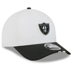 Las Vegas Raiders New Era 2025 NFL Training Camp A-Frame 9FORTY Adjustable Hat - White/Black Hats