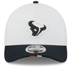 Houston Texans New Era 2025 NFL Training Camp A-Frame 9FORTY Adjustable Hat - White/Navy Hats