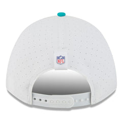 Miami Dolphins New Era 2025 NFL Training Camp A-Frame 9FORTY Adjustable Hat - White/Aqua Hats