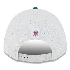 Philadelphia Eagles New Era 2025 NFL Training Camp A-Frame 9FORTY Adjustable Hat - White/Midnight Green Hats