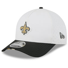 New Orleans Saints New Era 2025 NFL Training Camp A-Frame 9FORTY Adjustable Hat - White/Black Hats
