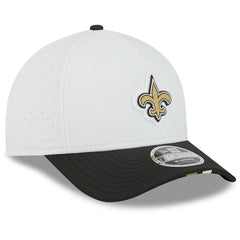 New Orleans Saints New Era 2025 NFL Training Camp A-Frame 9FORTY Adjustable Hat - White/Black Hats
