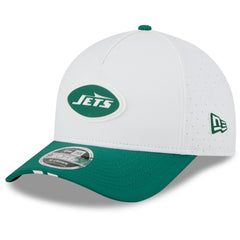 New York Jets New Era 2025 NFL Training Camp A-Frame 9FORTY Adjustable Hat - White/Green Hats