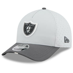Las Vegas Raiders New Era 2025 NFL Training Camp A-Frame 9FORTY Adjustable Hat - Gray/Graphite Hats