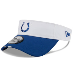 Indianapolis Colts New Era 2025 NFL Training Camp Adjustable Visor - White/Royal