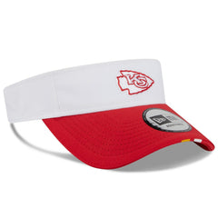 Kansas City Chiefs New Era 2025 NFL Training Camp Adjustable Visor - White/Red