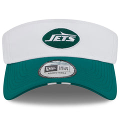 New York Jets New Era 2025 NFL Training Camp Adjustable Visor - White/Green