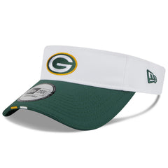 Green Bay Packers New Era 2025 NFL Training Camp Adjustable Visor - White/Green