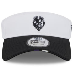 Baltimore Ravens New Era 2025 NFL Training Camp Adjustable Visor - White/Black
