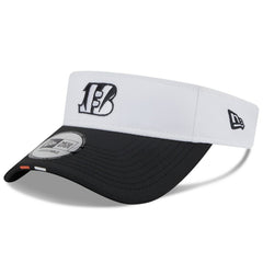 Cincinnati Bengals New Era 2025 NFL Training Camp Adjustable Visor - White/Black