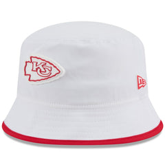Kansas City Chiefs New Era 2025 NFL Training Camp Stretch Bucket Hat - White Hats