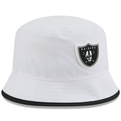 Las Vegas Raiders New Era 2025 NFL Training Camp Stretch Bucket Hat - White Hats