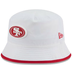 San Francisco 49ers New Era 2025 NFL Training Camp Stretch Bucket Hat - White Hats