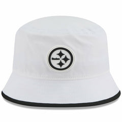 Pittsburgh Steelers New Era 2025 NFL Training Camp Stretch Bucket Hat - White Hats