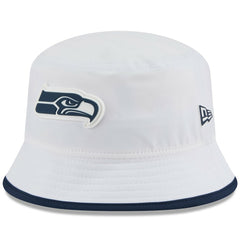 Seattle Seahawks New Era 2025 NFL Training Camp Stretch Bucket Hat - White Hats