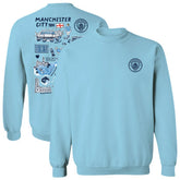 Manchester City Vive La Fete Women's Impressions Artwork Pullover Sweatshirt Sky Blue