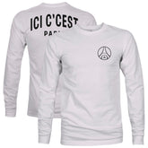 Paris Saint-Germain 1863FC Back Team Arch Long Sleeve T-Shirt Gray