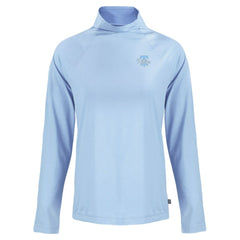 Philadelphia Phillies Cutter & Buck Women's Coastline Epic Comfort Eco Recycled Funnel Neck Pullover Top - Powder Blue Pullover