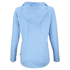 Detroit Tigers Cutter & Buck Women's Coastline Epic Comfort Eco Recycled Long Sleeve Hoodie T-Shirt - Powder Blue Hoodies