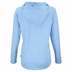 Milwaukee Brewers Cutter & Buck Women's Coastline Epic Comfort Eco Recycled Long Sleeve Hoodie T-Shirt - Powder Blue Hoodies