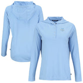 Philadelphia Phillies Cutter & Buck Women's Coastline Epic Comfort Eco Recycled Long Sleeve Hoodie T-Shirt - Powder Blue Hoodies