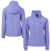New York Mets Cutter & Buck Women's Charter Eco Recycled Full-Zip Jacket - Lavender Jackets