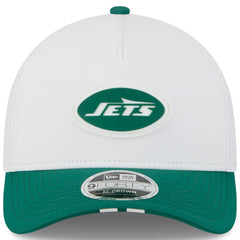 New York Jets New Era Youth 2025 NFL Training Camp A-Frame 9FORTY Adjustable Hat - White/Green Hats