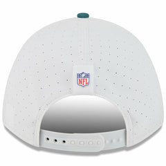 Philadelphia Eagles New Era Youth 2025 NFL Training Camp A-Frame 9FORTY Adjustable Hat - White/Midnight Green Hats