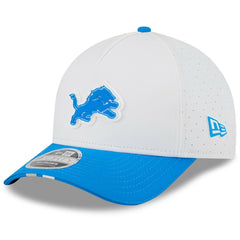 Detroit Lions New Era Youth 2025 NFL Training Camp A-Frame 9FORTY Adjustable Hat - White/Blue Hats