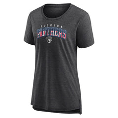 Florida Panthers Women's Proud Tri-Blend T-Shirt - Gray | US 202552482