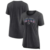 New Jersey Devils Women's Proud Tri-Blend T-Shirt - Gray | US 202552487
