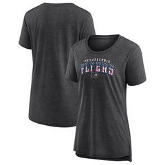 Philadelphia Flyers Women's Proud Tri-Blend T-Shirt - Gray | US 202552490