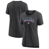 San Jose Sharks Women's Proud Tri-Blend T-Shirt - Gray | US 202552492