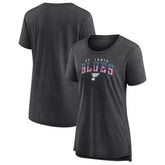 St. Louis Blues Women's Proud Tri-Blend T-Shirt - Gray | US 202552494