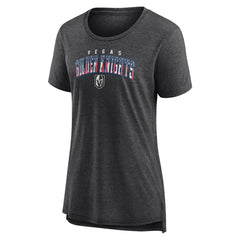 Vegas Golden Knights Women's Proud Tri-Blend T-Shirt - Gray | US 202552496